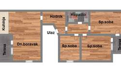 Troiposoban stan, Novi Sad, prodaja, 104500m2, 104500e, id1019492